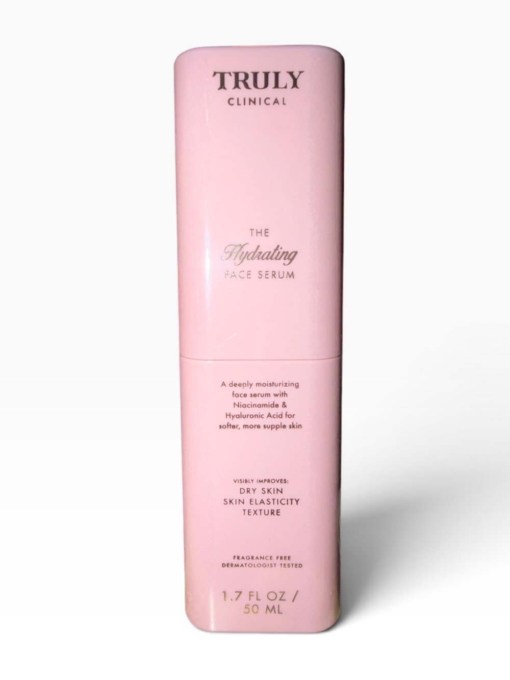 TRULY Clinical Hydrating Face Serum 1.7 oz NIB Niacinamide Hyaluronic Acid